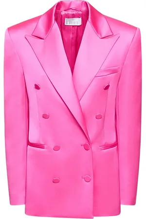 GIUSEPPE DI MORABITO Double Breasted Boxy Satin Blazer