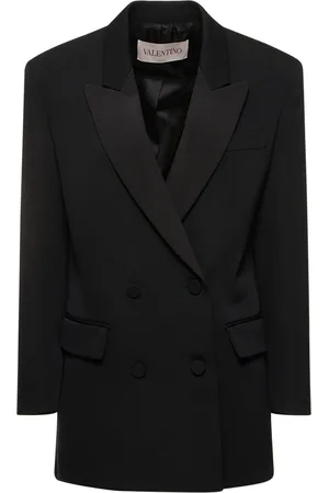 VALENTINO Double Breasted Wool Blazer