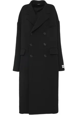 Dolce & Gabbana Double Breasted Wool Long Coat