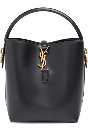 Saint Laurent Small Le 37 Shiny Leather Bucket Bag