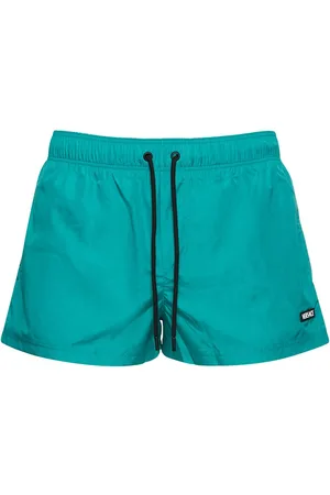 VERSACE Ghost Logo Printed Nylon Swim Shorts