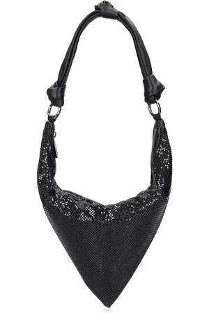 Amina Muaddi Cameron Mesh Shoulder Bag