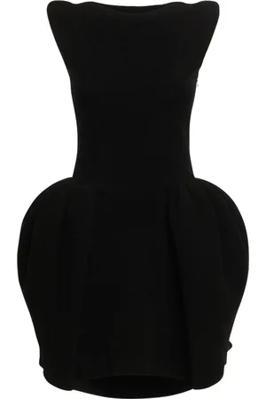 VERSACE Voluminous Chenille Knit Mini Dress