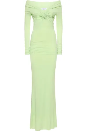 BLUMARINE Jersey Off-the-shoulder Long Dress