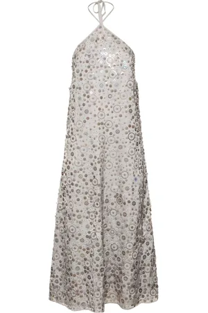 Saks Potts Dax Embellished Jersey Midi Dress