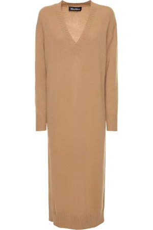 Max Mara Lvr Exclusive Wool Knit Midi Dress