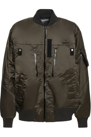 SACAI Nylon Twill Bomber Jacket