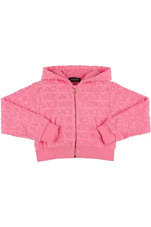 VERSACE Cotton Zip-up Sweatshirt Hoodie