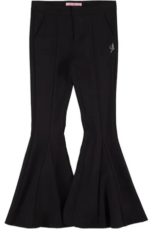 MISS BLUMARINE Punto Milano Viscose Flared Pants