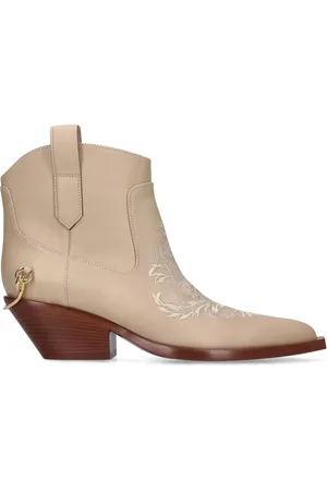 ZIMMERMANN 45mm Duncan Leather Ankle Boots