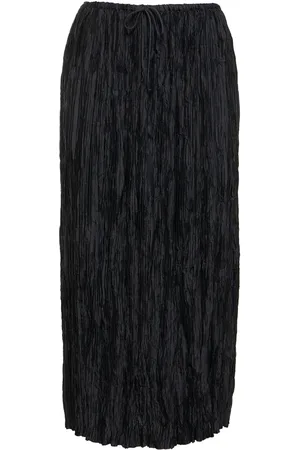 ULLA JOHNSON Dioni Pleated Tech Midi Skirt
