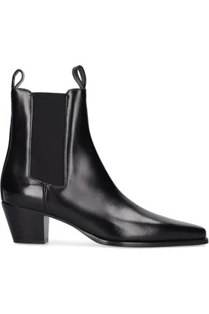 Totême 50mm The City Leather Ankle Boots