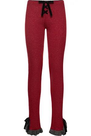 CORMIO Alice Knit Pants W/ Ruffles