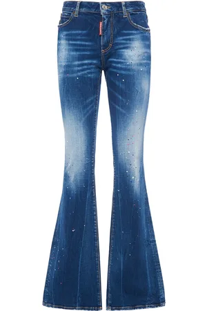 Dsquared2 Twiggy Midrise Denim Flared Jeans