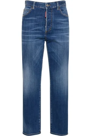 Dsquared2 Boston High Rise Denim Straight Jeans