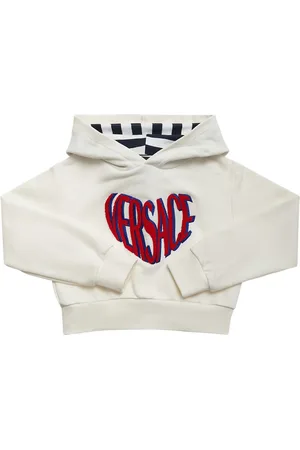 VERSACE Embroidered Cotton Hoodie