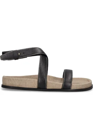 Totême Suede Flat Sandals