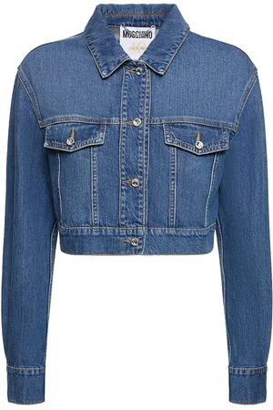 Moschino Denim Cotton Cropped Jacket
