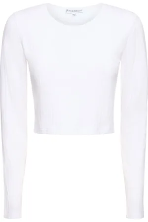 J.W.Anderson Anchor Embroidery Cropped L/s Top