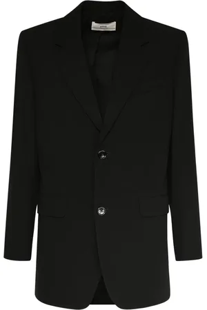 Ami Oversized Wool Crepe Blazer