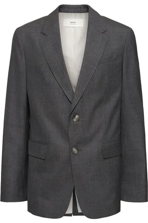 Ami Wool Canvas Blazer