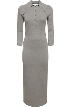 16Arlington Alerone Silk & Cotton Midi Polo Dress