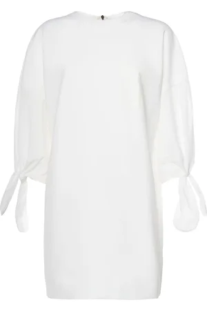Max Mara Cotton Poplin Lace-up Mini Dress