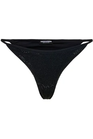 Dsquared2 Icon Embellished Lycra Bikini Bottoms