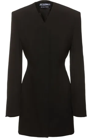 Jacquemus La Robe Cubo Crepe Mini Dress