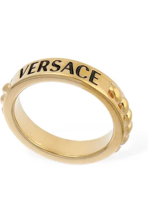 VERSACE Metal Logo Ring