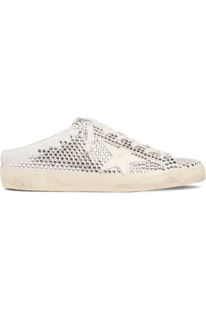 Golden Goose 20mm Super-star Embellished Suede Mules