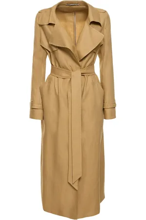 TAGLIATORE Carola Linen Trench Coat