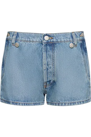 COPERNI Open-hip Cotton Denim Shorts