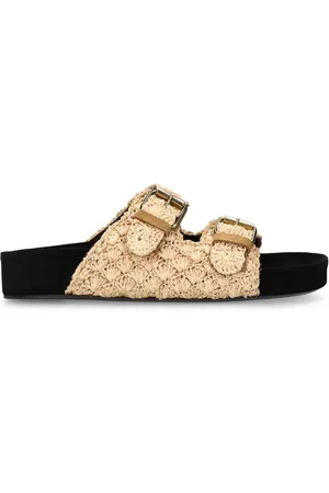 Isabel Marant 25mm Lennyo Raffia Flats