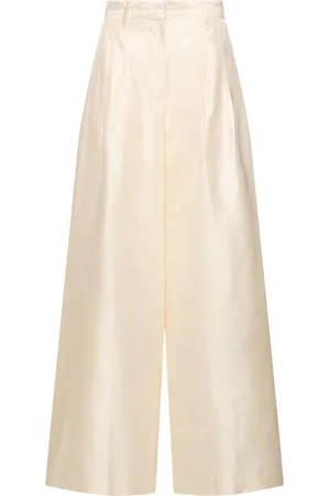 Staud Luisa Wide Leg Silk Pants
