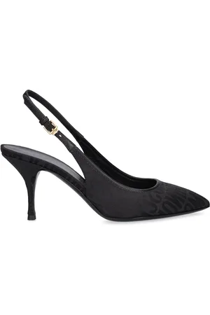 Moschino 75mm Logo Jacquard Pumps
