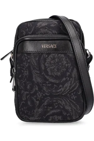 VERSACE Barocco Jacquard Canvas Crossbody Bag