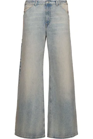 Courrèges Wide Cotton Denim Jeans