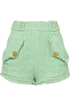 Balmain Tweed Mini Shorts
