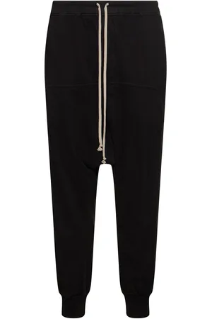 Rick Owens Prisoner Drawstring Cotton Pants