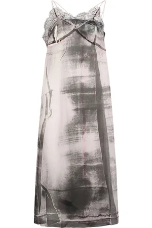 Maison Margiela Silk Tulle Midi Dress