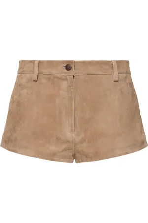 MAGDA BUTRYM Suede Shorts