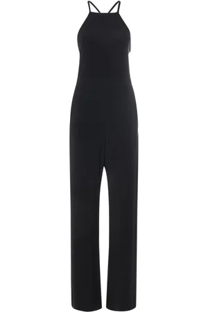 Max Mara Agar Viscose Crepe Crisscross Jumpsuit