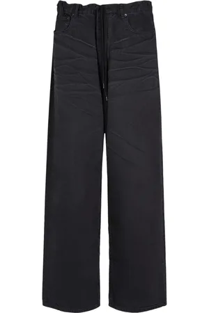 Balenciaga Baggy Oversized Cotton Denim Jeans