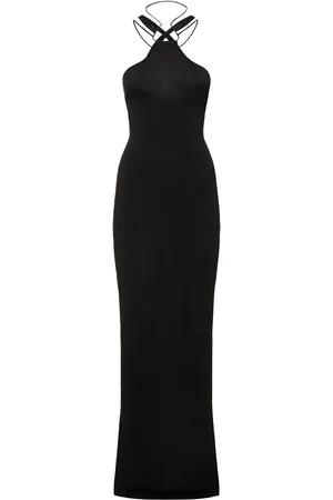 Nensi Dojaka Crisscross Halter Maxi Dress