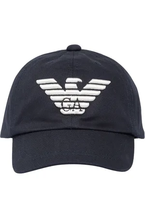 Emporio Armani Cotton Baseball Cap W/logo