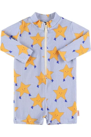 Tiny Cottons Star Print Lycra One Piece Swimsuit