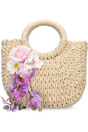 MONNALISA Raffia Shoulder Bag