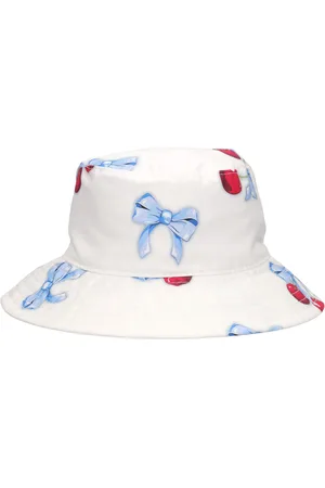 MONNALISA Cotton Poplin Bucket Hat