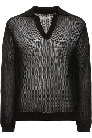 LANEUS Cotton Mesh L/s Polo